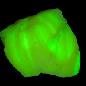 Pink Swirl Art Glass Cullet Glowing Manganese Slag Glass #5GX10